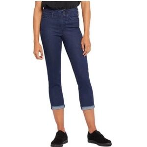 NYDJ Chloe Hollywood Stretch Lift Tuck Slimming Capri Jeans NWT 10 Petite